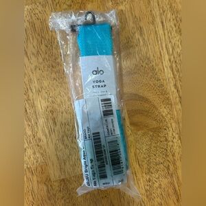 NEW ALO Yoga Aqua Blue Woven Yoga Strap